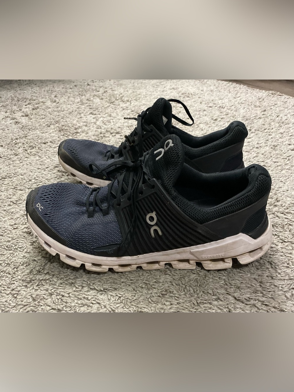On Running Women's Athletic Shoes - Black and White